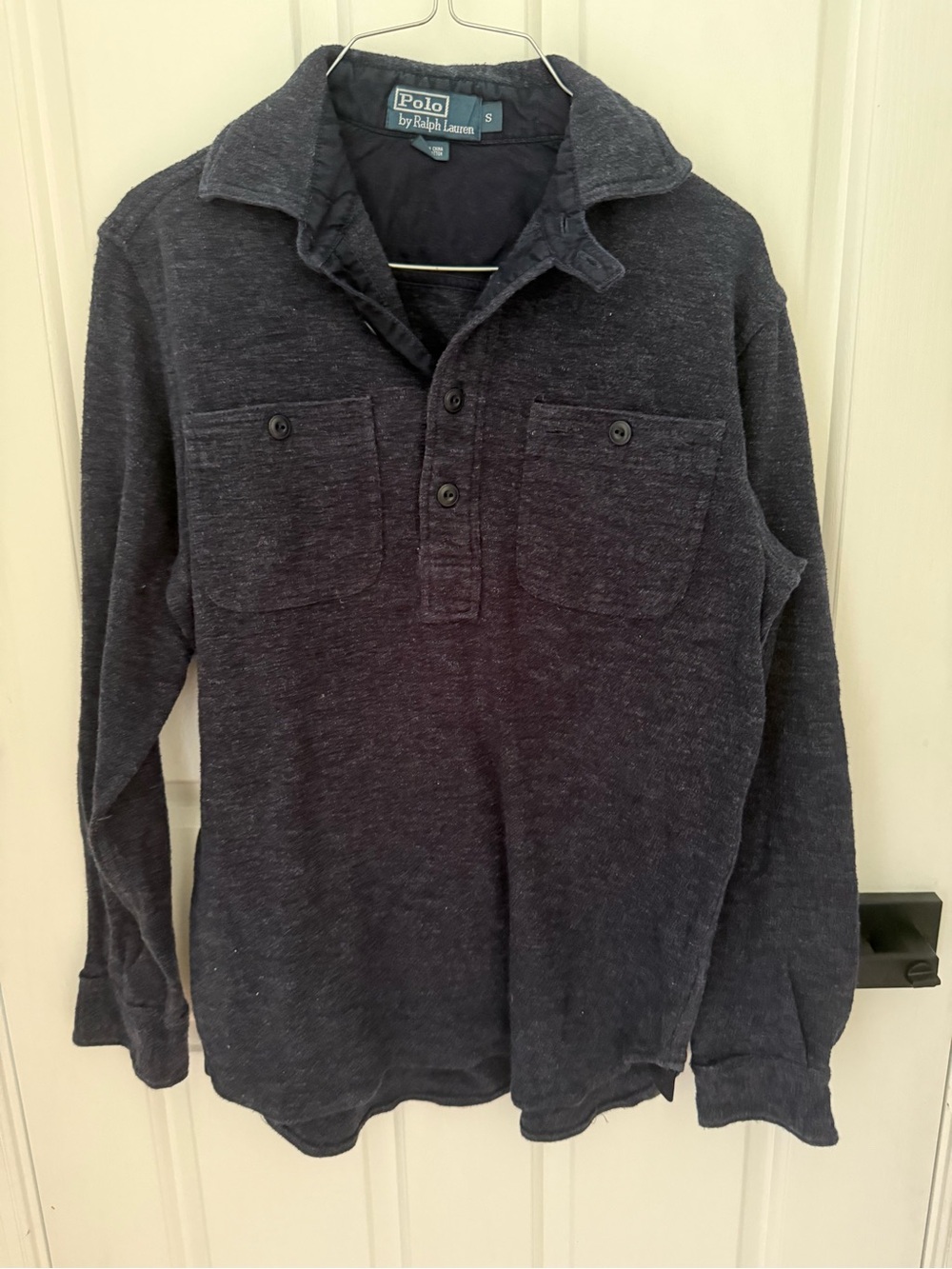 Polo by Ralph Lauren Men's Dark Navy Long-Sleeve Polo Shirt